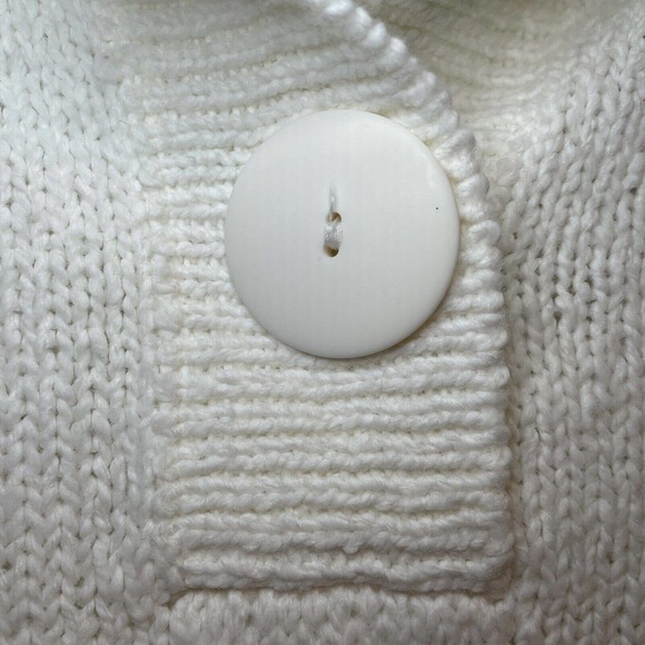 SOLD Vintage Original Venezia Sportswear 22/24 Sweater Ivory Short Sleeve Col… - Picture 4 of 8